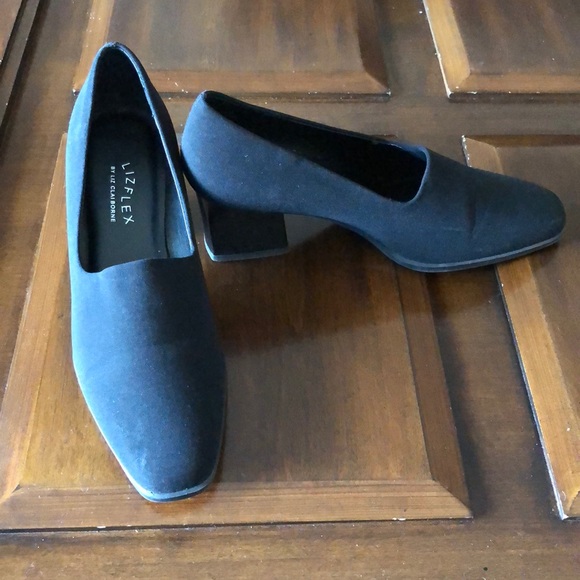 Liz Claiborne Lizflex Concord black Stretch Micro Shoes Size 6M - Picture 1 of 8